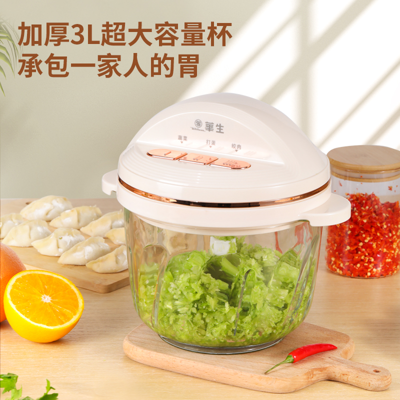 华生绞肉机机家用搅肉机电动和面多功能料理机搅碎机官方搅拌机