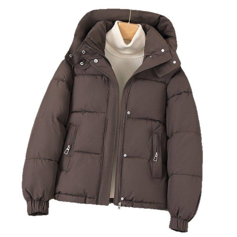 羽绒棉服女短款2025年新款韩版连帽加厚棉袄小个子冬季棉衣外套潮,淘宝优惠券,粉丝福利购,淘宝优惠卷