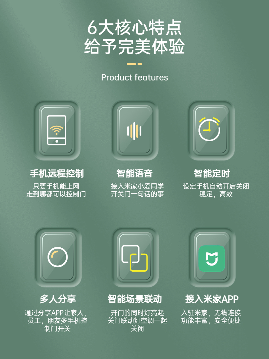 米家卷帘门手机远程WiFi控制器卷闸门遥控器电动门车库门语音控制-图3