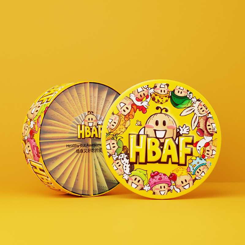 HBAF芭蜂蜜山葵花生仁好运福气桶送礼零食新年货节日高端礼盒双11,淘宝优惠券,粉丝福利购,淘宝优惠卷