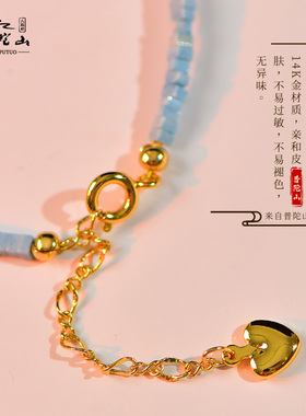 普陀山蓝松石简约细手链