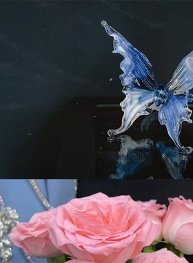 时代少年团宋亚轩同款琉璃蝴蝶戒指烧玻璃纯手工相似度高绝美周边