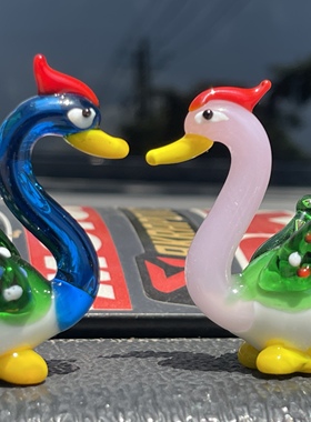 百年好合鸳鸯戏水鸳鸯摆件一对夫妻和睦喜庆家居卧室床头装饰品