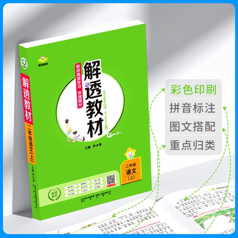 小学解透教材上下册任选｜小学生四年级一二三五六年级语文数学英语教材课本同步解读解析原文知识点自学预习测试练习全解书籍-图1