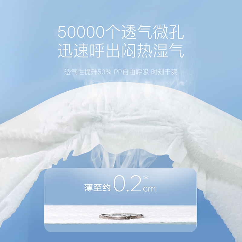 mifeTUGO纸尿裤新生婴儿nb训练裤尿不湿宝宝超薄透气拉拉裤旗舰店