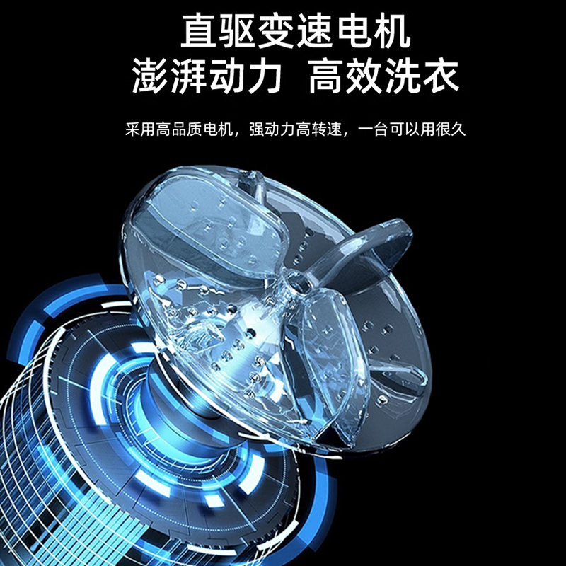 德国迷你洗衣机便携小型全自动专用洗袜子机蓝光杀菌内衣内裤神器 - 图1