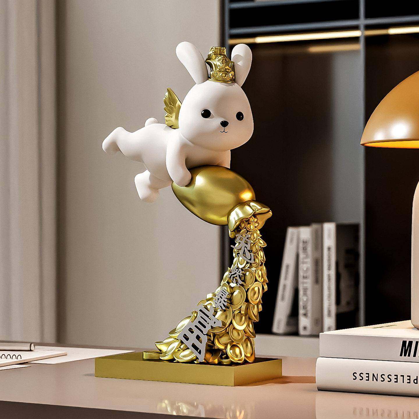 暴子富兔摆件RKD5762-办公室桌面饰品旺事业礼老板桌高档开装业大,淘宝优惠券,粉丝福利购,淘宝优惠卷