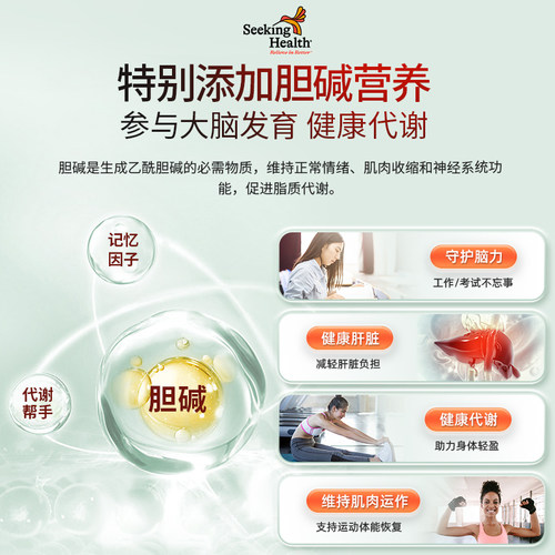 官方正品 Seeking Health活性复合维生素b族 b12b3甲钴胺烟酰胺vb - 图1