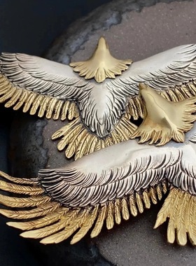 嘻哈美式雄鹰展翅情侣卫衣链