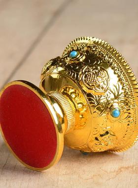 八吉祥圣水杯铜鎏金佛前供水杯用品杯不锈钢内胆供水碗 1个