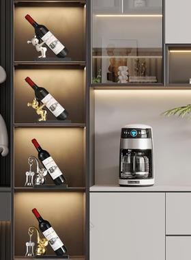 简约现代大象红酒托酒架托置物架轻奢客厅酒柜电视柜餐边柜摆件