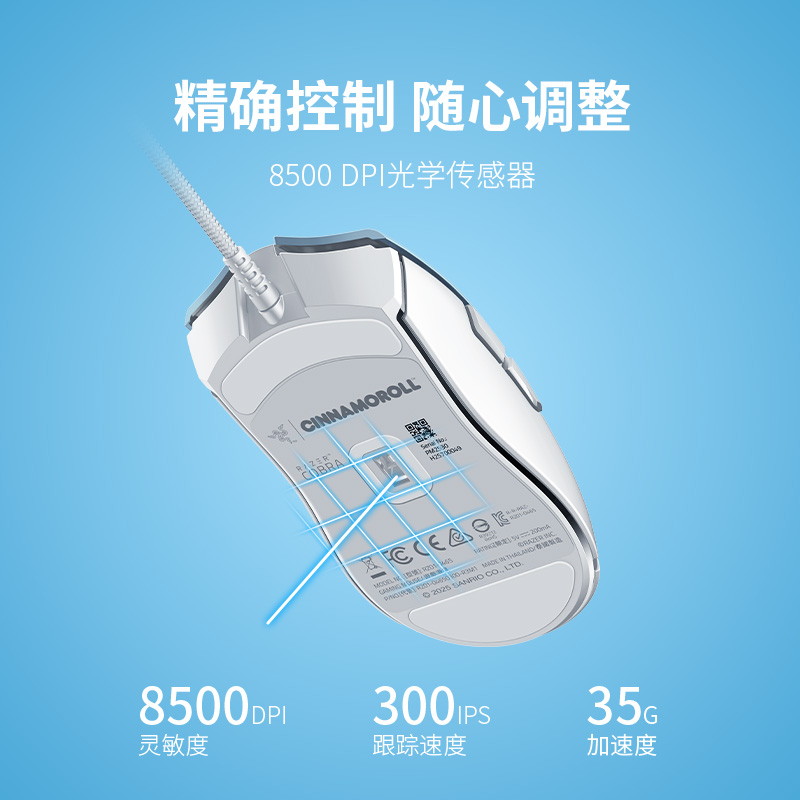 Razer Sanrio Big-Eared Dog Collaboration Wired Mouse