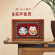 Huishan clay figurine photo frame hand-painted clay sculpture ornaments creative gift