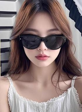 猫眼墨镜可套近视镜女