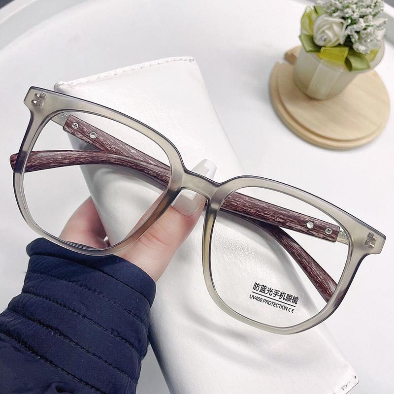 网红爆款TR90眼镜框跨境防蓝光近视木纹眼镜架女款素颜眼镜框木质 - 图1