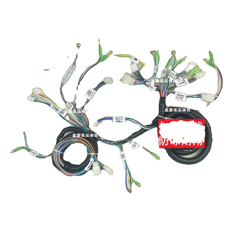 三轮摩托车全车线风冷125骑士150助力整车线束大线把座开关带电器 - 图3