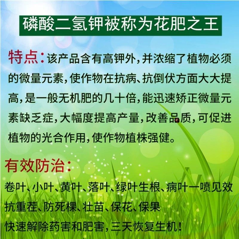 磷酸二氢钾肥料花卉专用正品农用养植物盆栽促花磷钾肥水溶叶面肥,淘宝优惠券,粉丝福利购,淘宝优惠卷