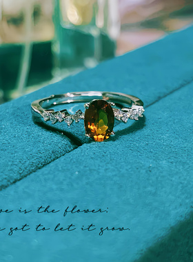 18K金天然石榴石戒指&本店所有产品均为天然宝石支持复检