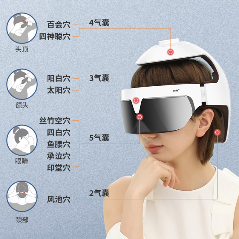 HUAWEI HiLink全自动头部按摩器家用按压脑袋舒缓眼部热敷护眼仪