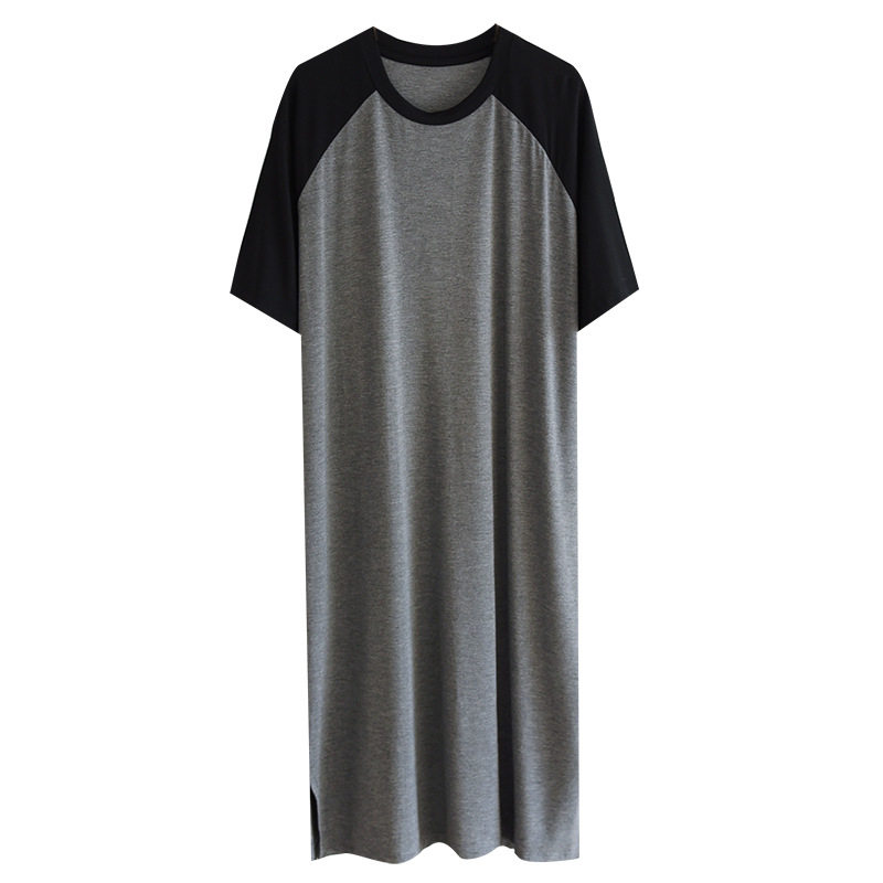 夏莫代尔夏季男士一体式冰丝睡袍 安萱妍服饰睡衣/家居服套装