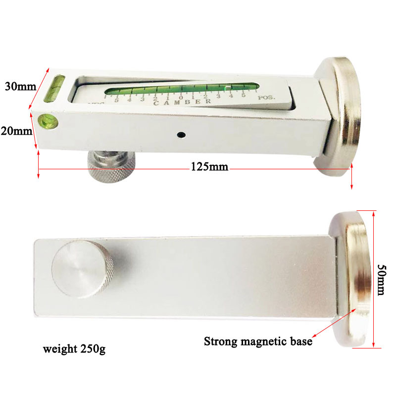 四轮定位磁力水准仪外倾角调整辅助工具磁铁定位工具水平仪双水泡 - 图1