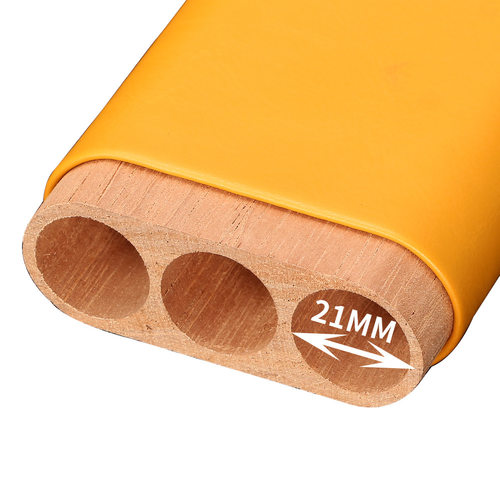 雪茄皮套3支装外出旅行便携雪茄盒雪松木雪茄保湿烟盒礼盒CC-05D - 图1