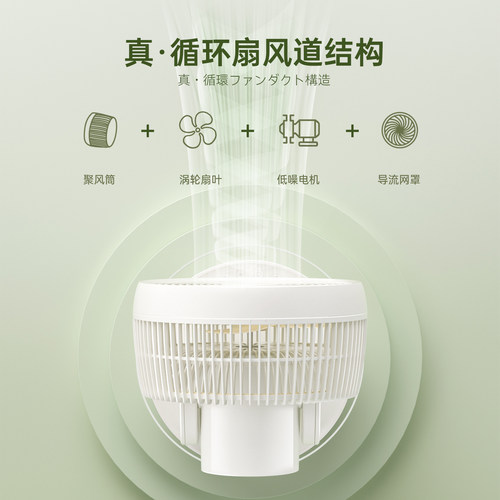 日本amadana艾曼达桌面空气循环扇台式宿舍超轻音卧室电风扇小型 - 图1