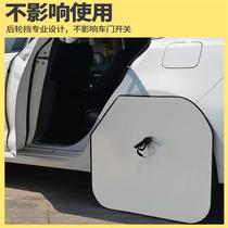 Car tire protection hood door tire sunscreen Anti-dog Sarraurine bezel silver color car tire shield visor