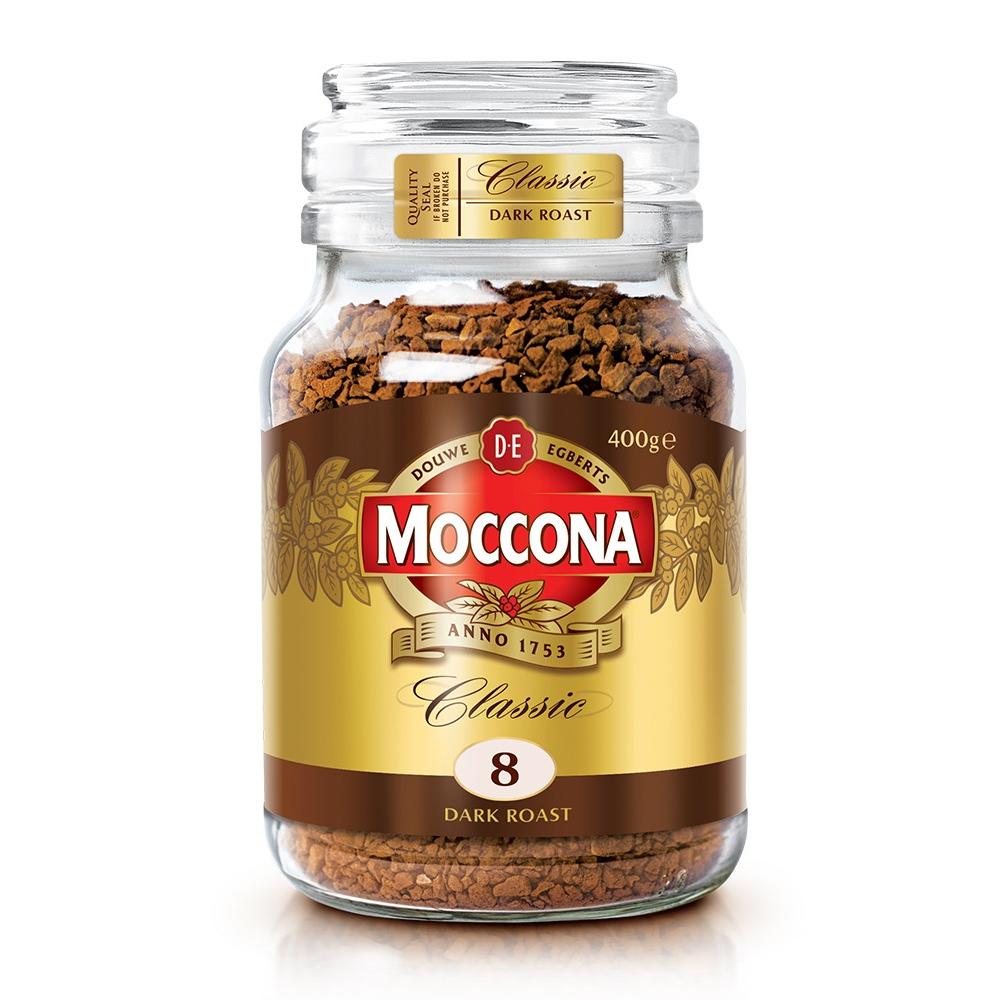 moccona摩可纳8号黑咖啡深度烘焙速溶提神学生低脂美式冻干纯咖啡