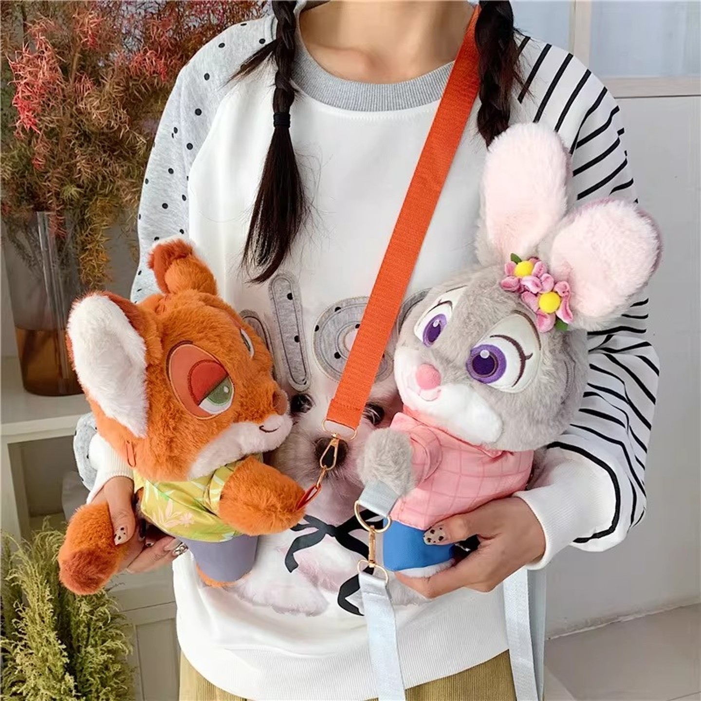 新款可爱朱迪尼克毛绒玩偶公仔背包女2026新款双肩疯狂动物城周边,淘宝优惠券,粉丝福利购,淘宝优惠卷