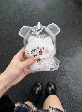 猫吃鱼包挂件可爱毛绒玩具钥匙扣超萌拿叉猫公仔配饰送女生小礼物