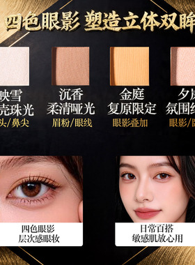 面部综合盘多功能眼影彩妆一体盘