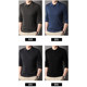 Lomon autumn lapel wool men's sweater