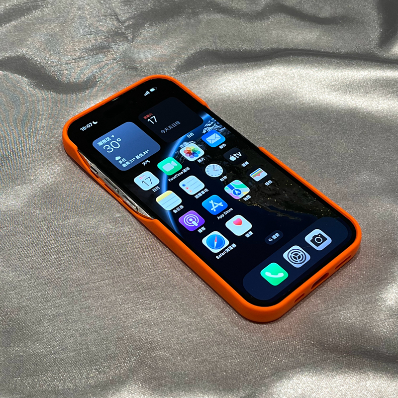 超火半包肤感磨砂适用iphone17promax苹果手机壳15pro新款14p情侣16软壳13小众简约16promax创意17全包手机套 - 图2