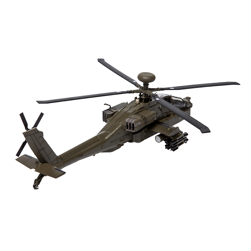 1:72AH-64D阿帕奇预警飞机模型泡沫模型仿真合金战斗机运输机模型 - 图0