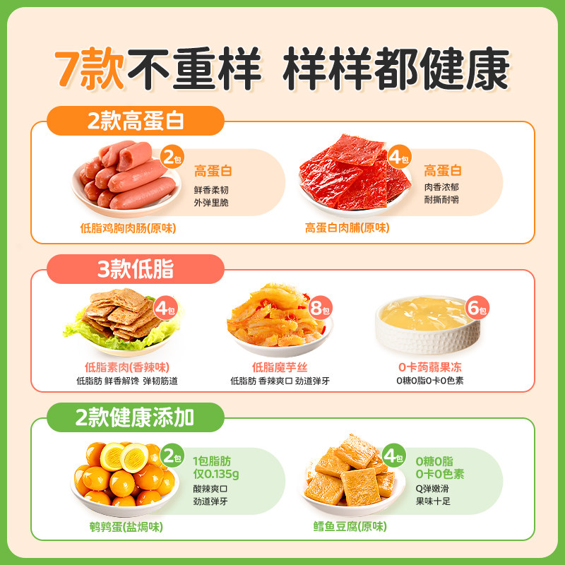 轻咔熊办公室休闲健康食品大礼包 轻咔熊膨化食品