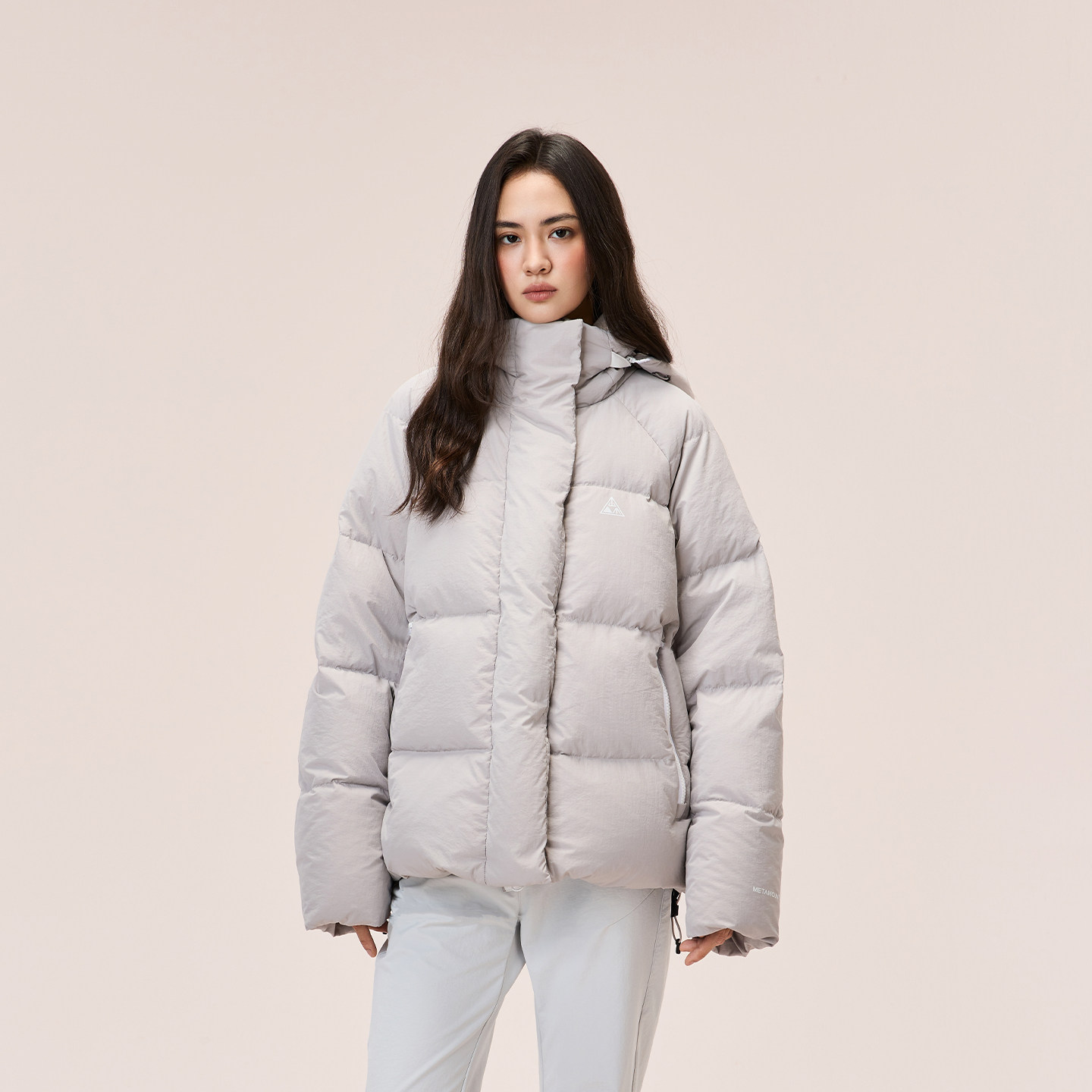 又见高山MetaMount 冬季新品鹅绒羽绒服蓝色工装短款外套户外女,淘宝优惠券,粉丝福利购,淘宝优惠卷