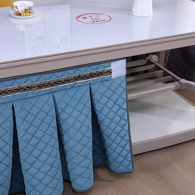 轨道式烤火罩烤火桌子罩套电炉罩长方形加绒加厚夹棉茶几烤火套罩,淘宝优惠券,粉丝福利购,淘宝优惠卷