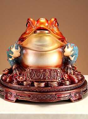 新款直销开业金蟾摆件蟾蜍招财家居树脂乔迁送礼店铺公司摆设酒柜