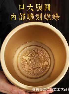 新款直销纯铜缸摆件浮雕百福缸招财铜缸烟灰缸小聚宝盆铜摆件家居