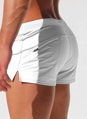 Men's swimming shorts 2023 sportswear男士游泳短裤纯色运动服