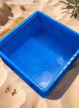 正方形塑料箱物料运输收纳整理胶筐加厚工业胶箱周转箱储物方箱