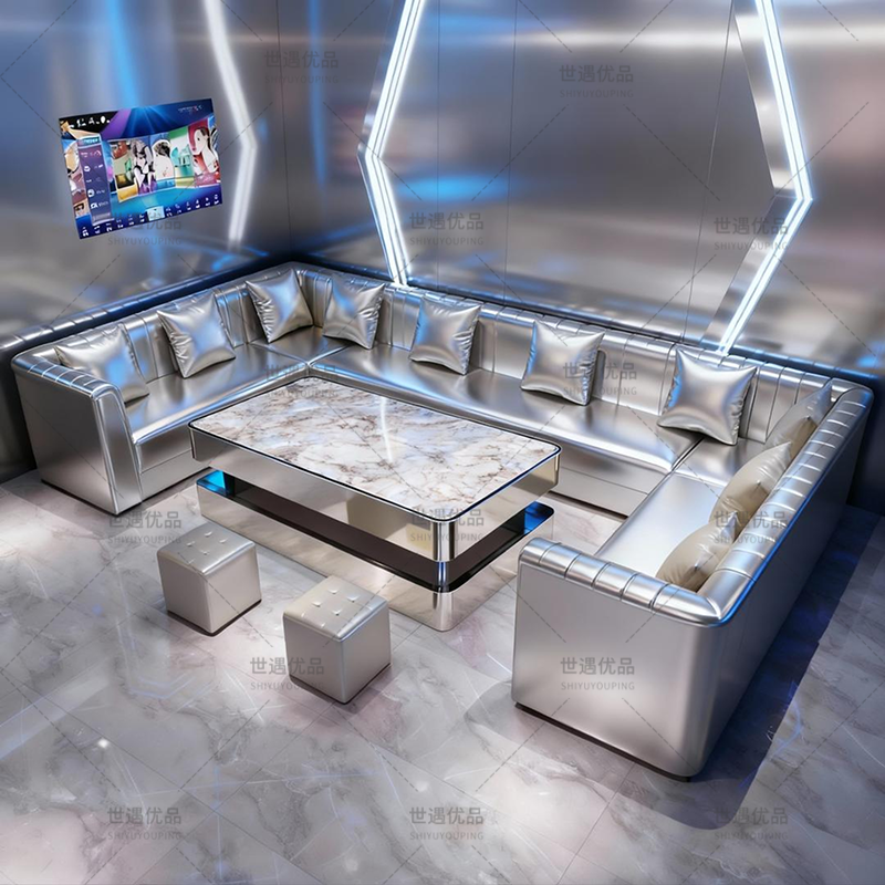 KTV茶几专用岩板不锈钢桌酒吧会所大厅轻奢桌子包厢卡座定制,淘宝优惠券,粉丝福利购,淘宝优惠卷
