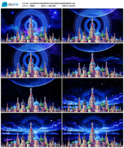 tw莫斯科没有眼泪俄罗斯年会舞台歌曲配乐led背景视频素材