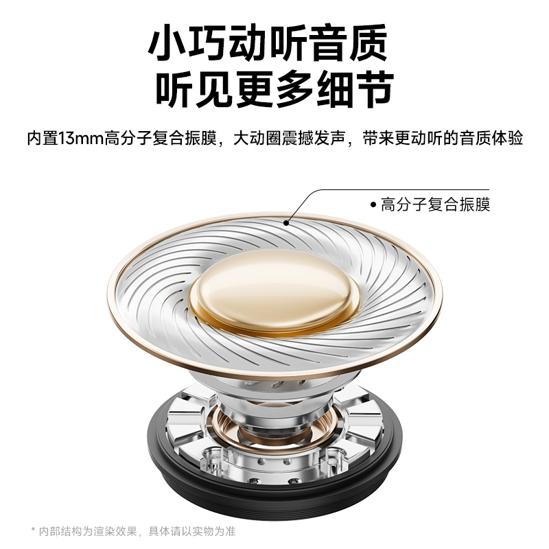 QQ音乐ET25真无线蓝牙耳机2024新款半入耳式高音质智能降噪低延迟