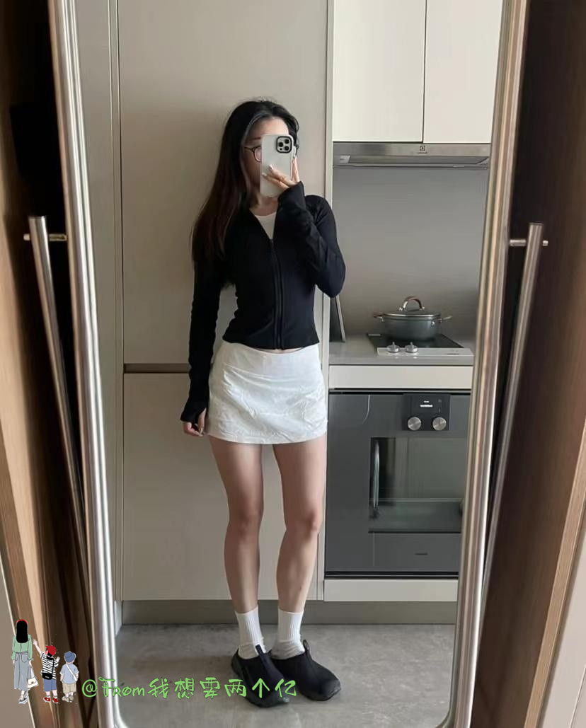 新品多巴胺穿搭Lulu Yug螺纹短款外套Define运动修身上衣瑜伽服女-图2