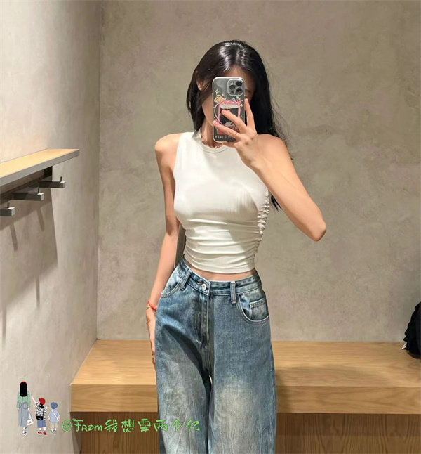 新品推荐~From  Allt Takes螺纹收腰显瘦运动瑜伽无袖背心女