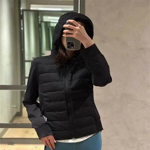上新~From Down Ad Aroud Jacket羽绒服轻薄修身连帽保暖外套女 - 图1