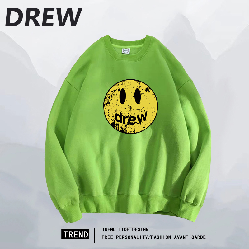 DREWHILE圓領衛衣男女春秋款重磅純棉圓領打底衫內搭高級感衣服潮_DREWHILE旗艦店_女裝/女士精品