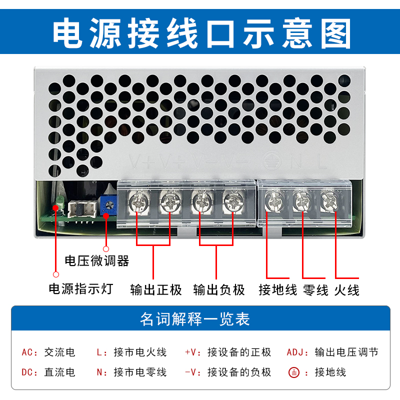 PMC-24V600W1RW台达开关电源24V25A单相平板型600W变压器恒流电路 - 图1